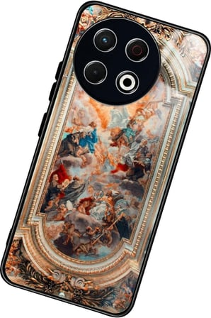 Tecno Spark 30 Pro Uyumlu Soyut Sanat Tasarımlı Parlak Silikon Kılıf
