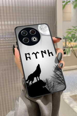 Tecno Spark 30 Pro Uyumlu Gri Kurdele Tasarımlı Parlak Silikon Kılıf