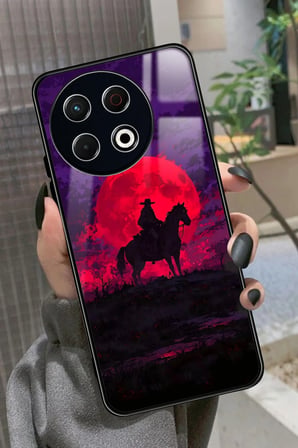 Tecno Spark 30 Pro Uyumlu Siyah Mermer Tasarımlı Parlak Silikon Kılıf