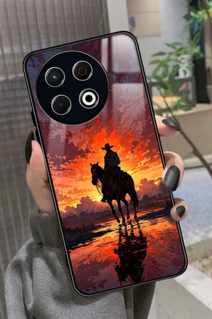 Tecno Spark 30 Pro Uyumlu Siyah Mermer Tasarımlı Parlak Silikon Kılıf