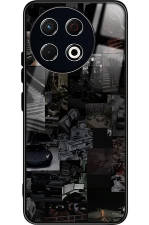Tecno Spark 30 Pro Uyumlu Müslüm Gürses Şarkı Sözü Tasarımlı Parlak Silikon Kılıf