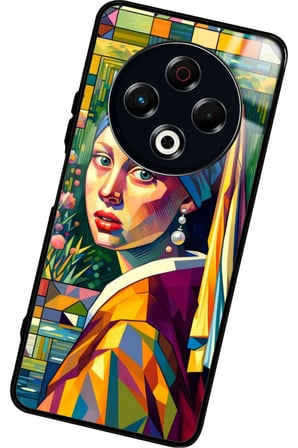 Tecno Spark 30 Uyumlu Karışık Mermer Tasarımlı Parlak Silikon Kılıf