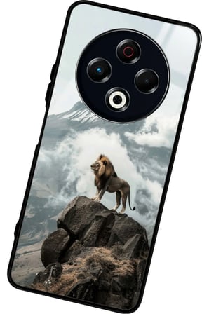 Tecno Spark 30 Uyumlu Beyaz Kelebek Tasarımlı Parlak Silikon Kılıf