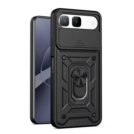 Tecno Spark 40 5G Uyumlu Kılıf Kamera Korumalı Standlı Tank Zr-SrVega