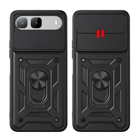 Tecno Spark 40 5G Uyumlu Kılıf Kamera Korumalı Standlı Tank Zr-SrVega