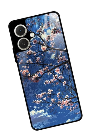Tecno Spark GO 2 Uyumlu Van Gogh Mavi Ağaç Tablo Tasarımlı Parlak Silikon Kılıf