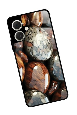 Tecno Spark GO 2 Uyumlu Kırmızı Ağaç Tablosu Tasarımlı Parlak Silikon Kılıf