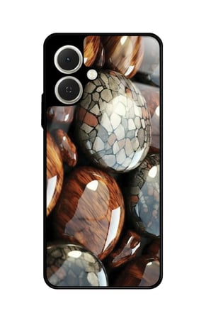 Tecno Spark GO 2 Uyumlu Kırmızı Ağaç Tablosu Tasarımlı Parlak Silikon Kılıf