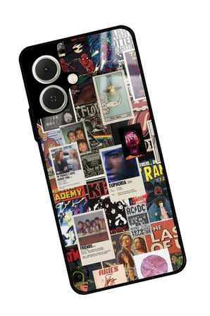 Tecno Spark GO 2 Uyumlu Siyah Kelebek Tasarımlı Parlak Silikon Kılıf