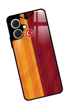Tecno Spark GO 2 Uyumlu Kahverengi Kurdele Tasarımlı Parlak Silikon Kılıf