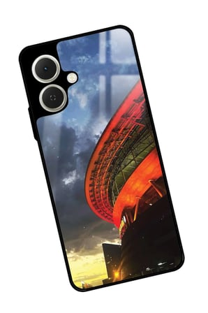Tecno Spark GO 2 Uyumlu U Harfi Yazılı Parlak Silikon Kılıf