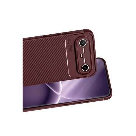 Tecno Spark Slim 5G Uyumlu Kılıf Soft Karbon Görünüm Esnek Silikon Azn-Negro