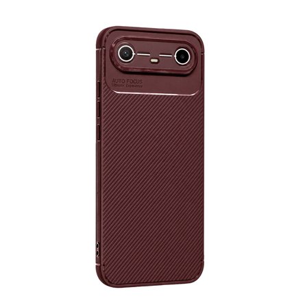 Tecno Spark Slim 5G Uyumlu Kılıf Soft Karbon Görünüm Esnek Silikon Azn-Negro