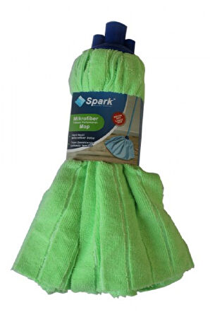 Spark Havlu Paspas Mop Large Ucu Ve Ahşap Sapı Takım Yeşil
