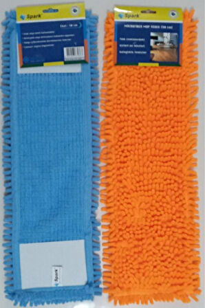2 Adet Spark Makarna Mop Ucu Mikrofiber Paspas Yedeği 50 Cm