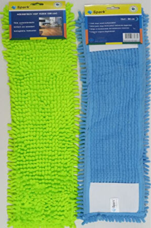 2 Adet Spark Makarna Mop Ucu Mikrofiber Paspas Yedeği 60 Cm