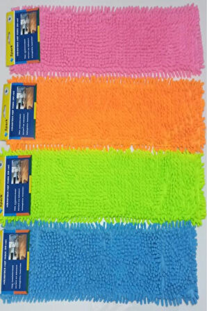 2 Adet Spark Makarna Mop Ucu Mikrofiber Paspas Yedeği 60 Cm