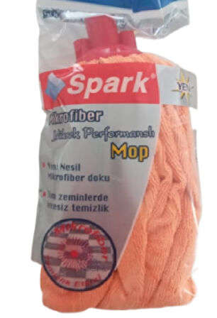 Spark Mikrofiber Havlu Paspas Mop Ucu Ve Ahşap Saplı Takım