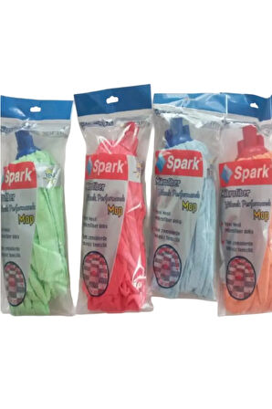 Spark Mikrofiber Havlu Paspas Mop Ucu Ve Ahşap Saplı Takım