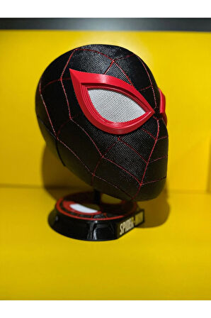 Siyah-Kırmızı Örümcek Adam Spiderman Spider-man Maske Mıknatıslı Plastik Maske Spider man