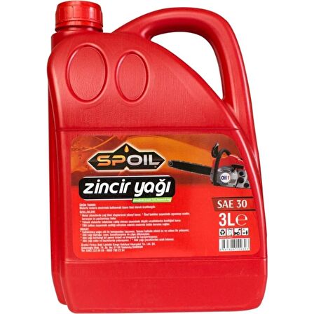 Spoil Zincir Yağı Sae 30 Numara 3 Litre