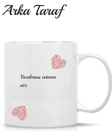 Kişiye Özel Spotify Kupa | Kalp Temalı