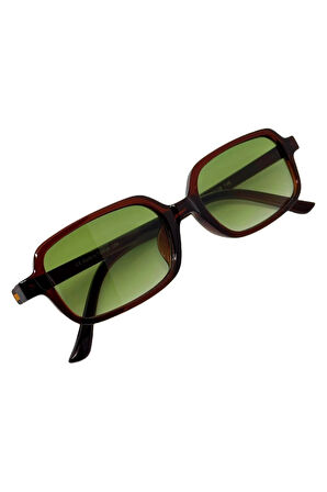 Square Kare Güneş Gözlüğü Miux Siyah Ince Çerçeve Şık unisex Model Uv400 Koruma