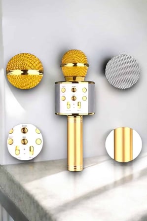 Taşınabilir Bluetooth Karaoke Mikrofon: Hafıza Kart Girişli Etkileyici Performan