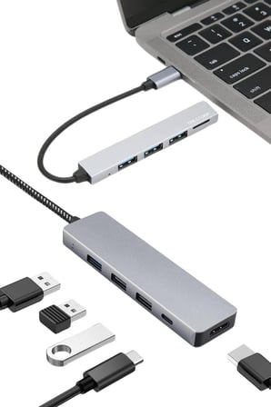 Macbook Pro/air Uyumlu USB Type-C 8 In 1 Hub Dönüştürücü Çevirici Çoklayıc?