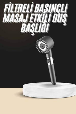 Duş Başlığı Profesyonel Masaj Başlıklı 3 Modlu Yeni Nesil Masaj Uçlu Su Tas