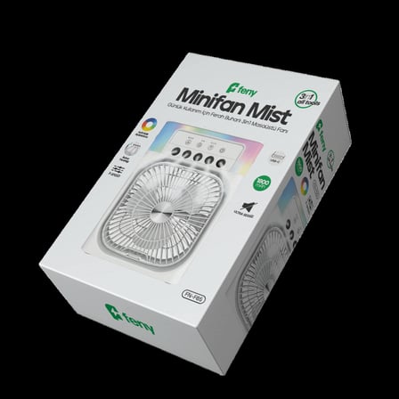 FENY FN-F65 BEYAZ 3 Kademeli Hız Buharlı Ferahlık RGB Aydınlatma 6&amp;quot; Kan