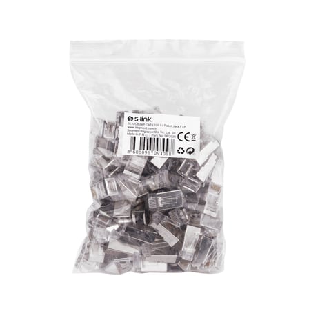 S-LINK SL-COB24P RJ45 Yeni Nesil JAC UTP CAT6 Metal (100lü PAKET)(1923)