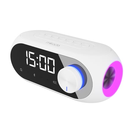 MIKADO MD-W7 Beyaz 5W FM Radyo USB AUX Bluetooth Kablosuz Taşınabilir 1200mAh Bata