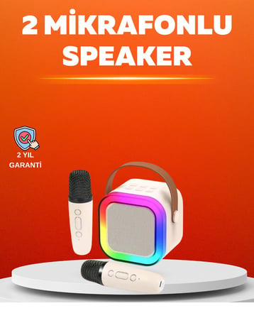 Ses Efektli Mikrofonlu Kablosuz Karaoke Sistemi