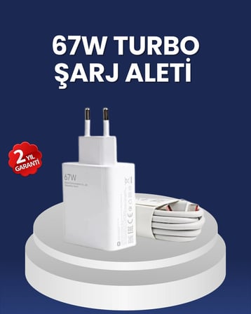67 Watt Hızlı Şarj Adaptörü Samsung S20 S21 S22 S23 Uyumlu