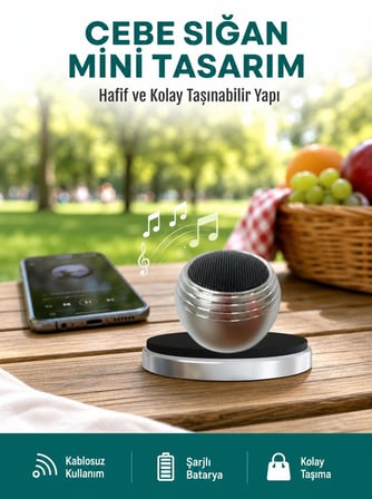Cep Boy Bluetooth Hoparlör Güçlü Ses Çıkışı TWS Destekli Yeni Nesil