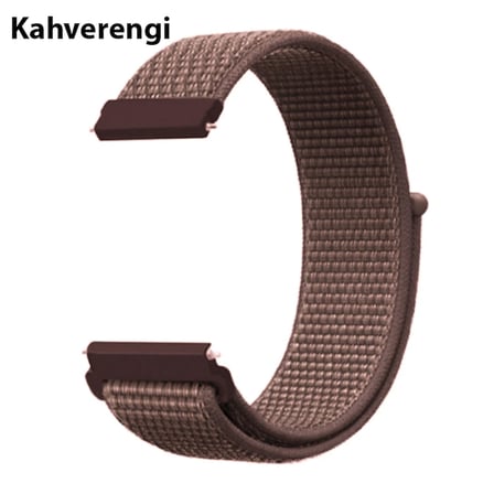 22MM Gear S3 Watch 4 -Gt2 GT2E 46MM Kayış Kordon Lylon Loop-(5775)