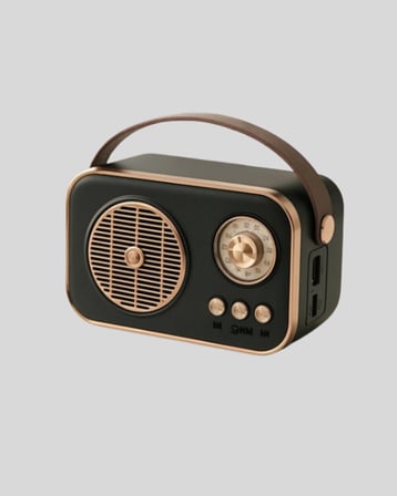 Retro Tarz Kablosuz Radyo – Bluetooth USB ve TF Kart Girişli