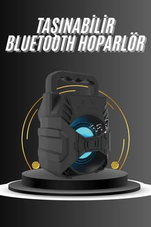 Kablosuz Bluetooth Hoparlör Ses Bombası RGB Işıklı Taşınabilir Yüksek Ses Ka