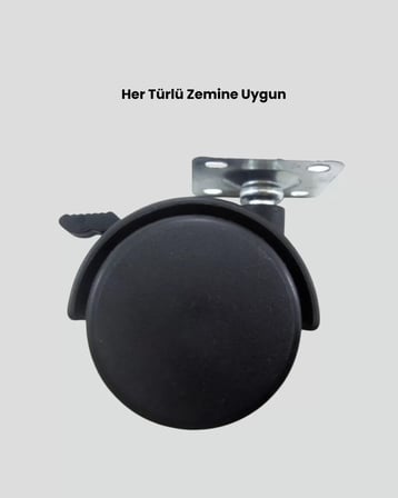 Kilitli Mobilya Ayağı 6 cm 4’lü Set Zemin Korumalı