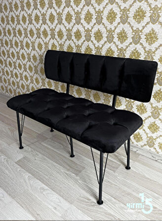 Metal Ayaklı Metal Alt Kasalı Sırtlı Bench & Puf 