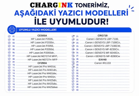 Chargink EXV40  Canon IR1133 Uyumlu Muadil Toner