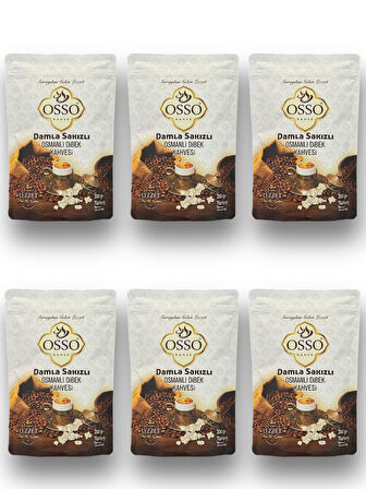 Osso 6'li Damla Sakızlı Osmanlı Dibek Kahvesi(6X200=1200gr)