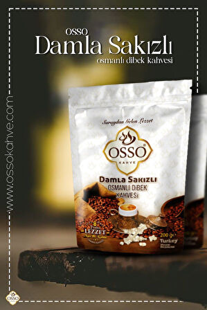 Osso 6'li Damla Sakızlı Osmanlı Dibek Kahvesi(6X200=1200gr)