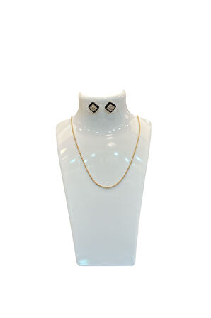 Akrilik Takı Standı - Kolye, Küpe ve Set Teşhirlik Organizatör, Kolye Standı 19x30 cm. Beyaz