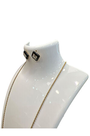 Akrilik Takı Standı - Kolye, Küpe ve Set Teşhirlik Organizatör, Kolye Standı 19x30 cm. Beyaz