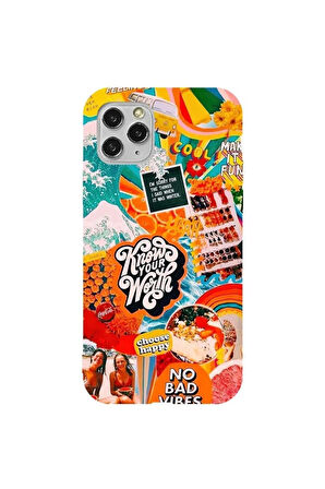 Iphone 11 Pro Max Bordo Renkli Silikon Telefon Kilifi - Summer 21