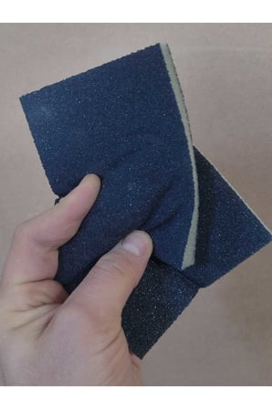 9.5 x 12.5 cm Yassı Sünger Zımpara 180 kum 1 Adet Takoz Blok Flex Taşlama Ahşap El İnce iş Zımparası