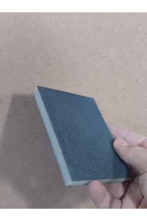 9.5 x 12.5 cm Yassı Sünger Zımpara 180 kum 1 Adet Takoz Blok Flex Taşlama Ahşap El İnce iş Zımparası