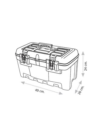 Super-Bag ASR-2077 19 Takım Çantası Metal Kilitli